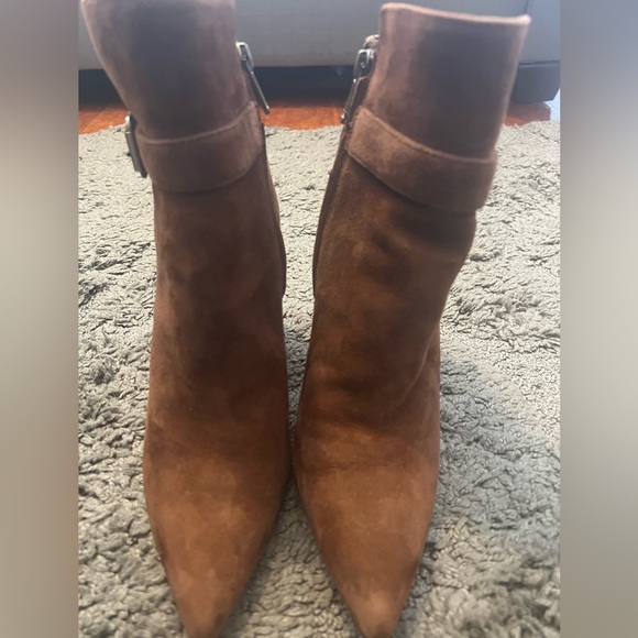 Sam Edelman Brown Suede Ankle Boots - Picture 3 of 4